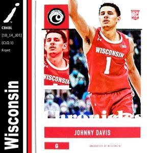 Wisconsin Badgers (Johnny Davis) - CBKBL [10_14_JD1] - Rookie Card (RC)
